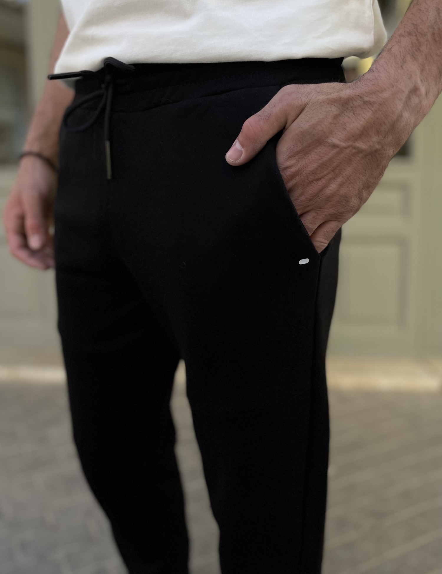 Dynamo ανδρική μαύρη φόρμα με λάστιχο AS413 φωτογραφία